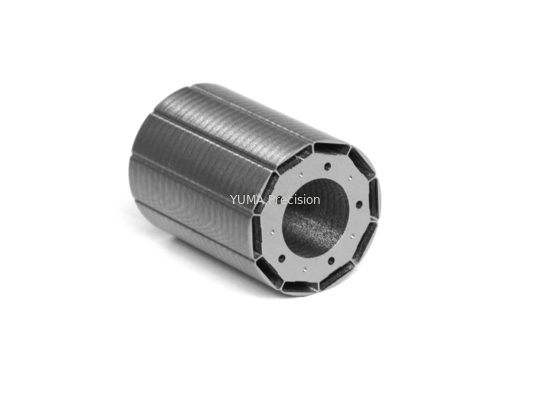 Motor de alta velocidade estampagem OD77mm 12 ranhuras no estator e núcleo do rotor