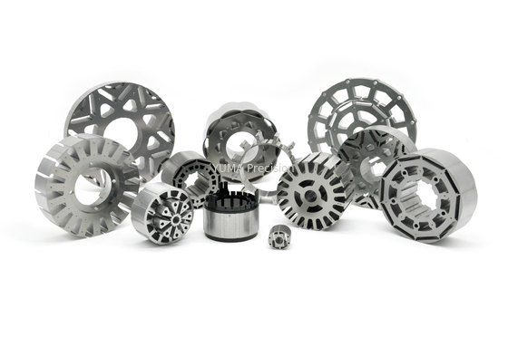 Estator de laminação de segmento de motor de veículos de nova energia estampando estator de motor elétrico e pilha de laminações de rotor