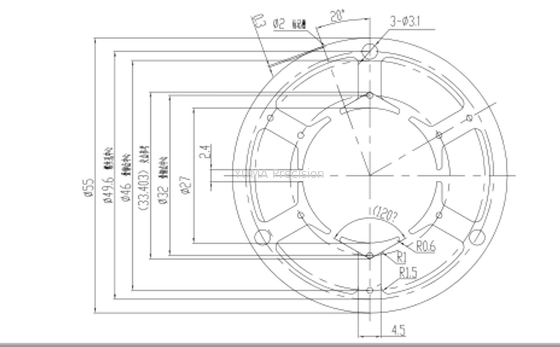 Laminação material do núcleo do motor de Bldc da indução para o controle industrial