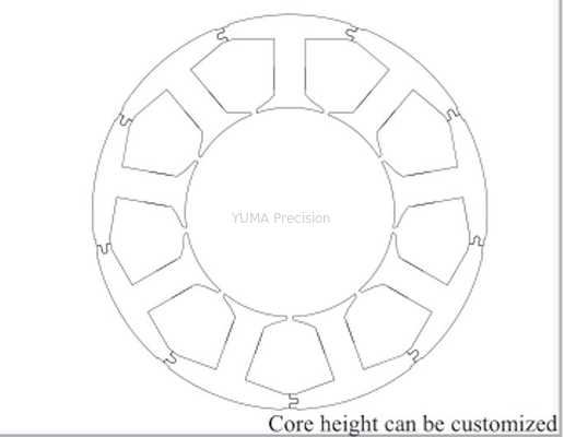 Laminação do estator de Diy que solda o rotor sem escova do estator do servo motor da C.A. de 23/45mm