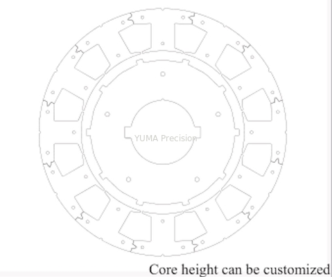 O rotor do servo motor da C.A. de BLDC retira o núcleo do diâmetro 85mm exterior sem escova material