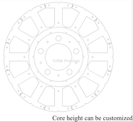 OD103mm Rotor e estator do motor de saída de fábrica Personalizado Vários modelos núcleo do motor Rotor e status de aço silício de alta qualidade