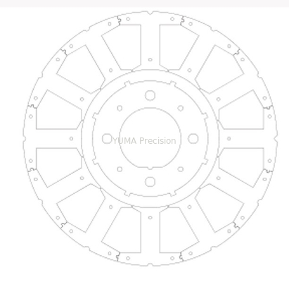 OD103mm Rotor e estator do motor de saída de fábrica Personalizado Vários modelos núcleo do motor Rotor e status de aço silício de alta qualidade