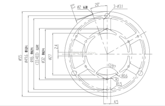 Núcleo de ferro do motor elétrico da laminação para a máquina de lavar do aparelho eletrodoméstico