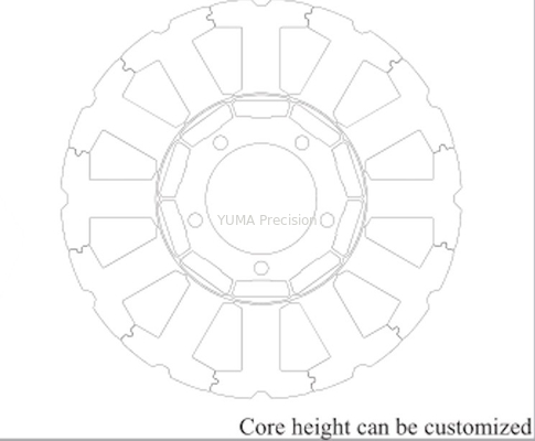 as laminações do estator e do rotor do servo motor da indústria 3C empilham